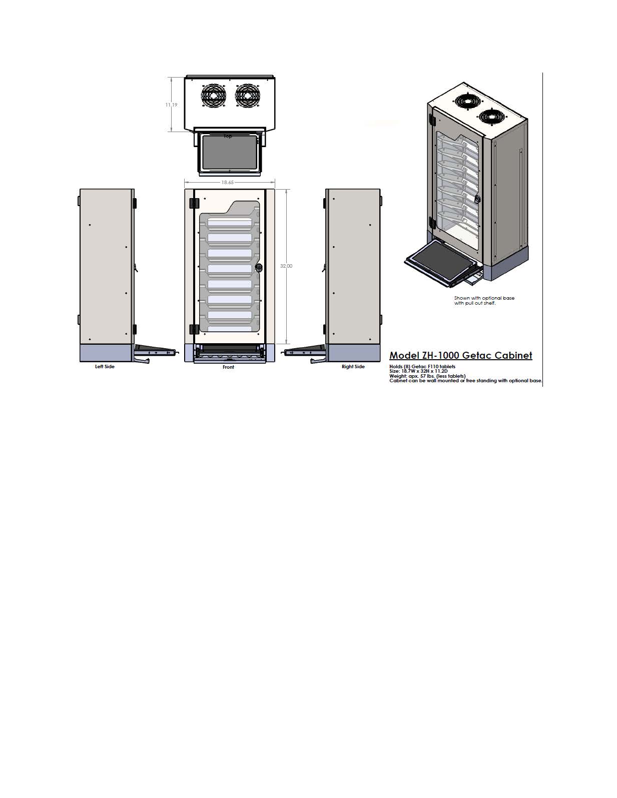 ZH 1000 Cab Spec Measurement